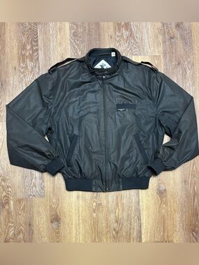 Men's Black Bomber Jacket - Classic Zip-Up